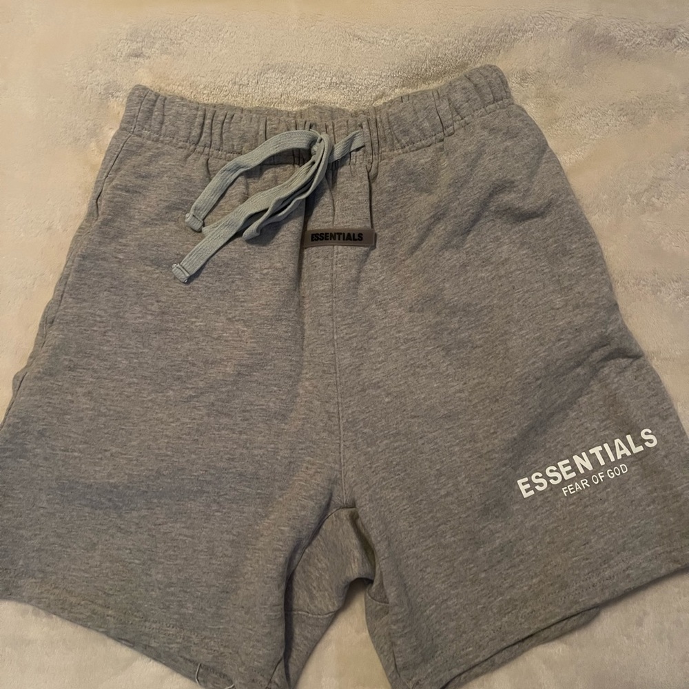 Fear of God Gray Athletic Shorts with Elastic Waistband